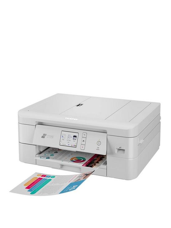 stillFront image of brother-dcpj1800dw-all-in-one-colour-wireless-inkjet-printer-with-automatic-paper-cutter