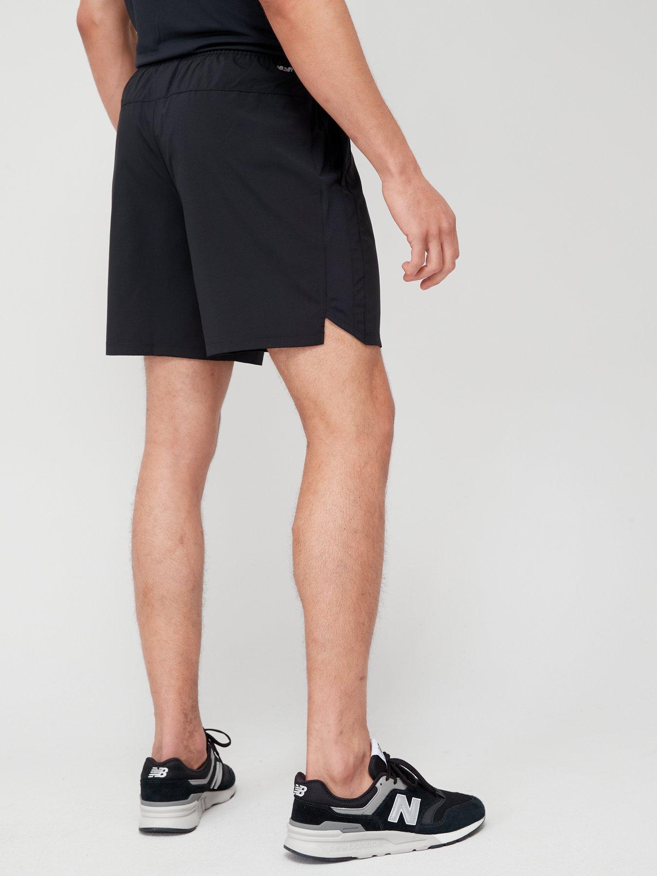 7 inch running 2024 shorts - black