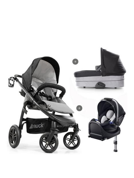 hauck-saturn-pushchair-travel-system-i-size-ipro-baby-car-seat-isofix-base-caviar