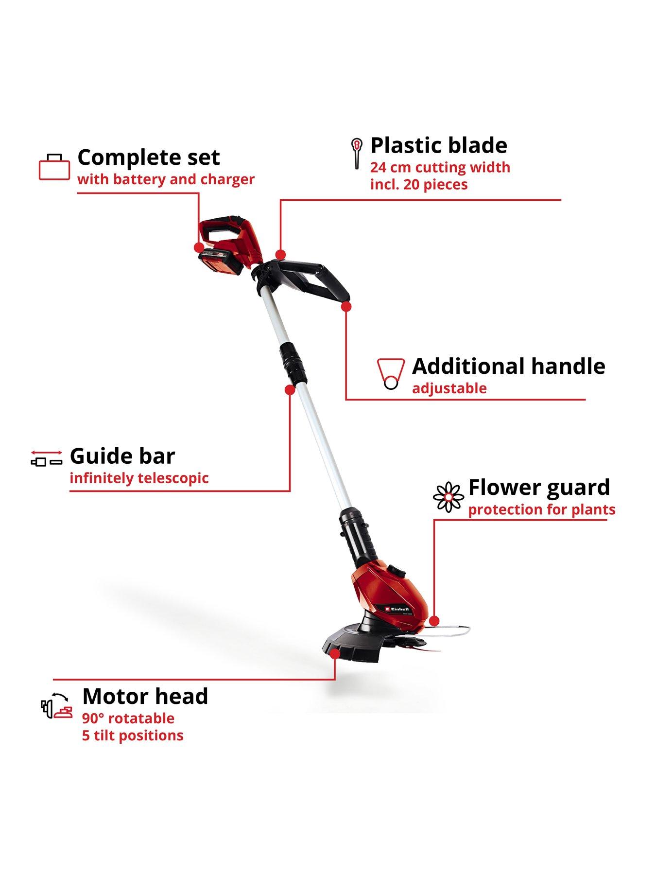 Einhell Power X-Change Cordless Grass Trimmer 24cm - With 20x