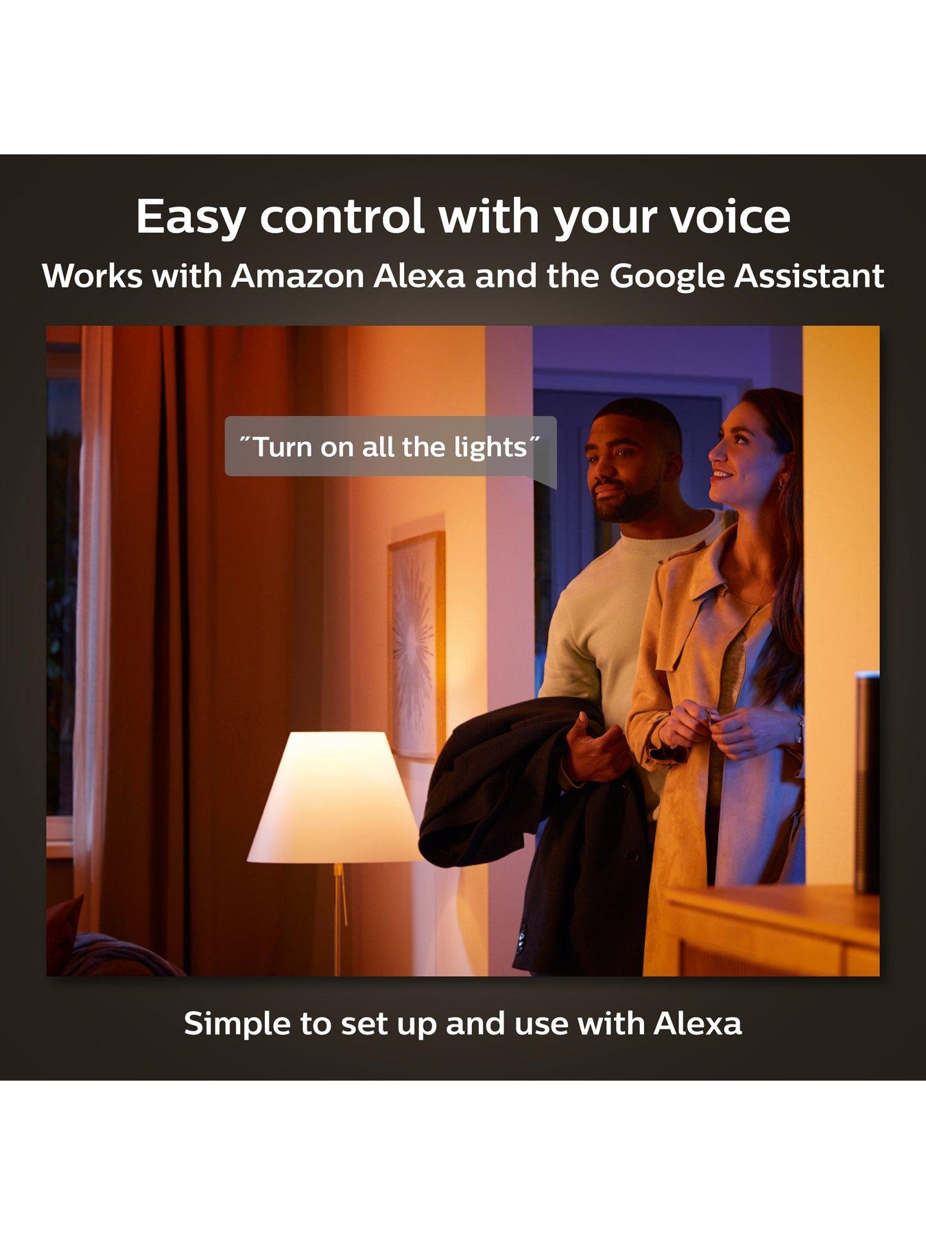  image of philips-hue-hue-white-amp-colour-ambiance-smart-bulb-3-pack-led-65w-e27