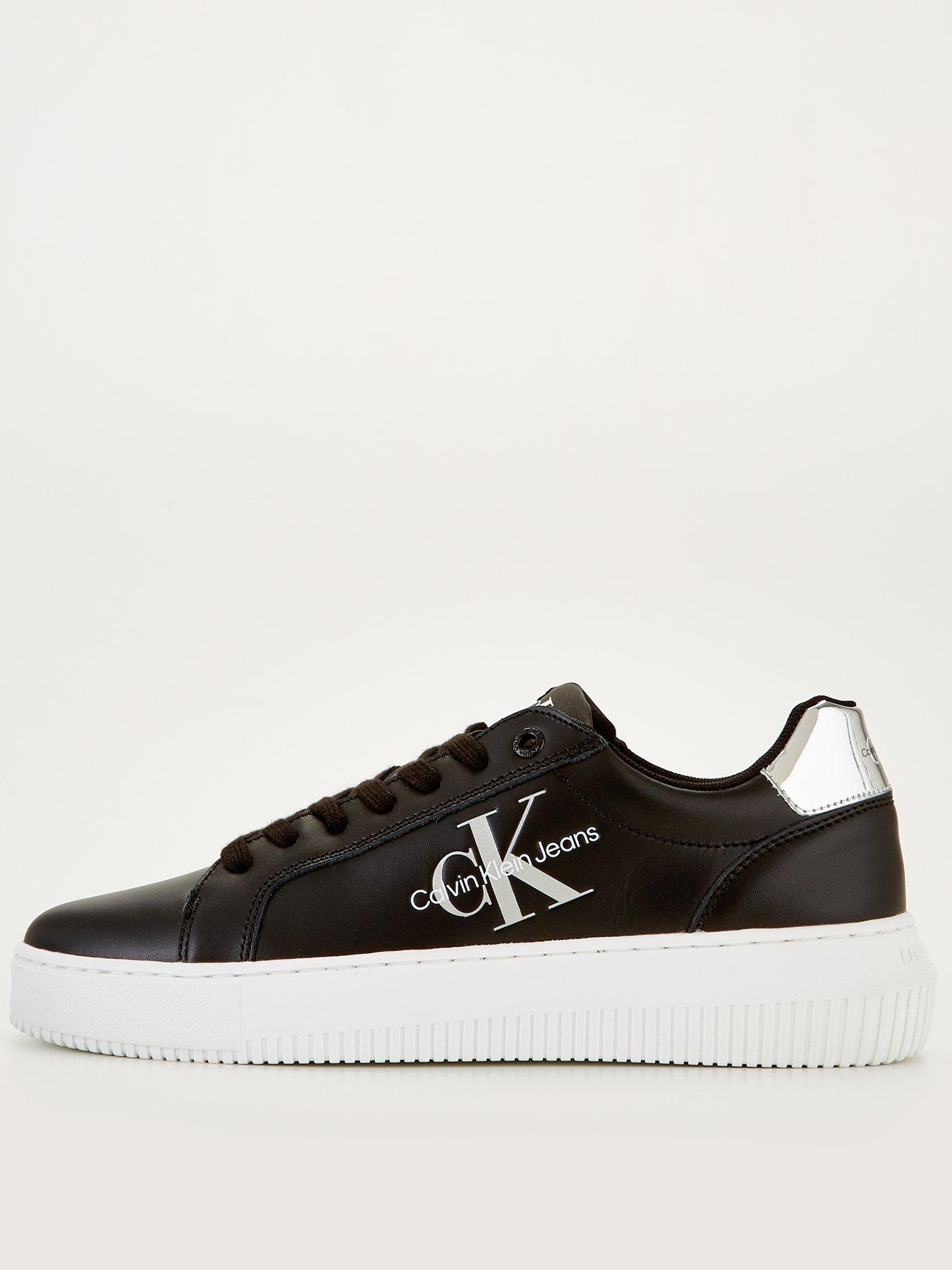 Calvin klein hot sale black trainers