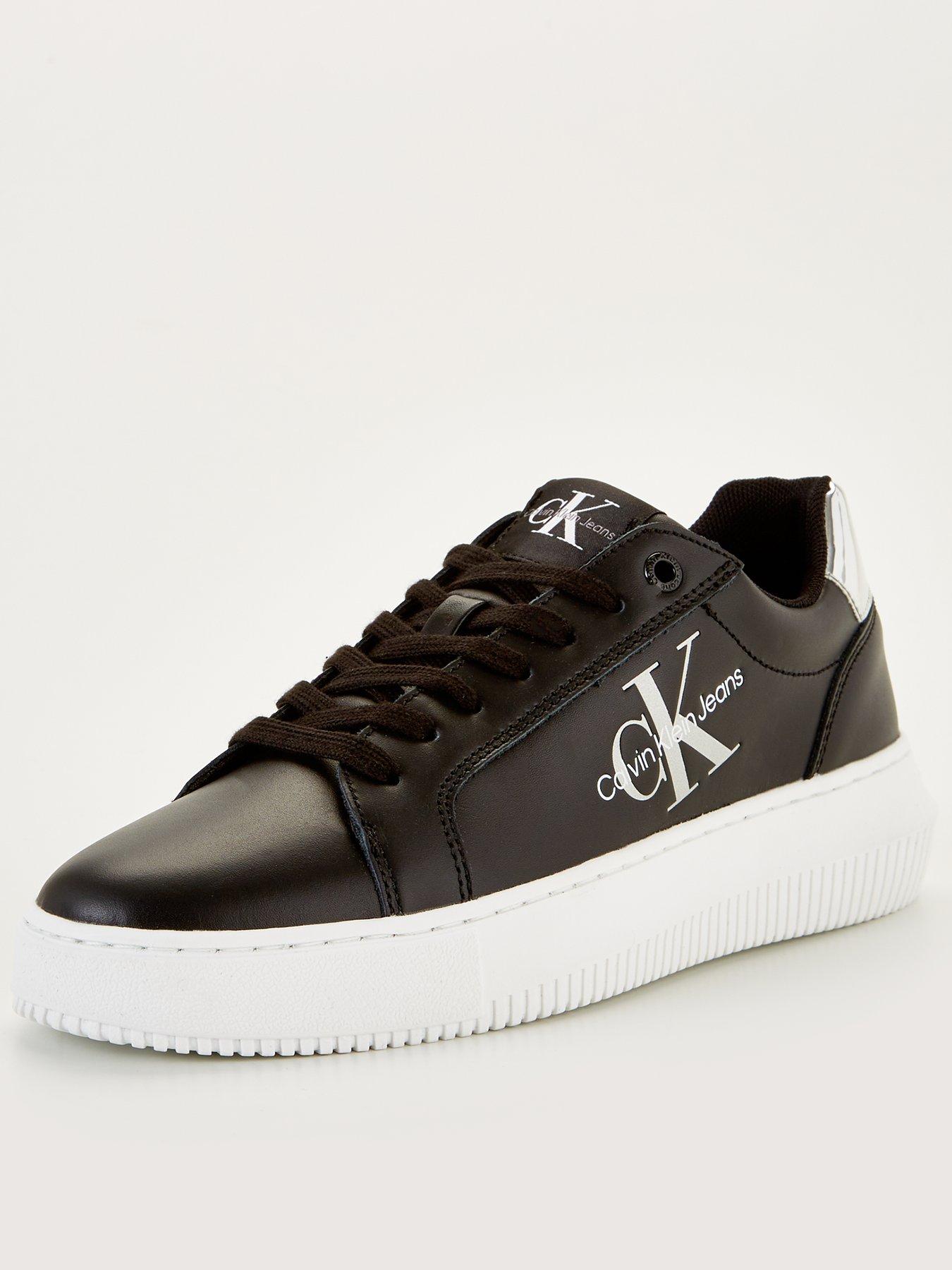 Calvin klein leather hot sale chunky trainers