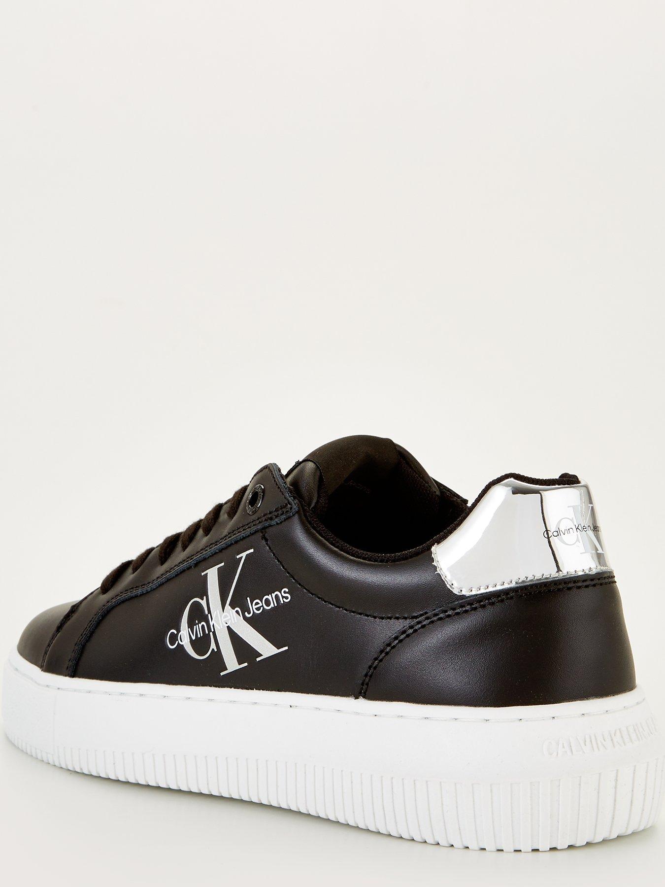 Calvin klein jeans leather deals chunky trainers