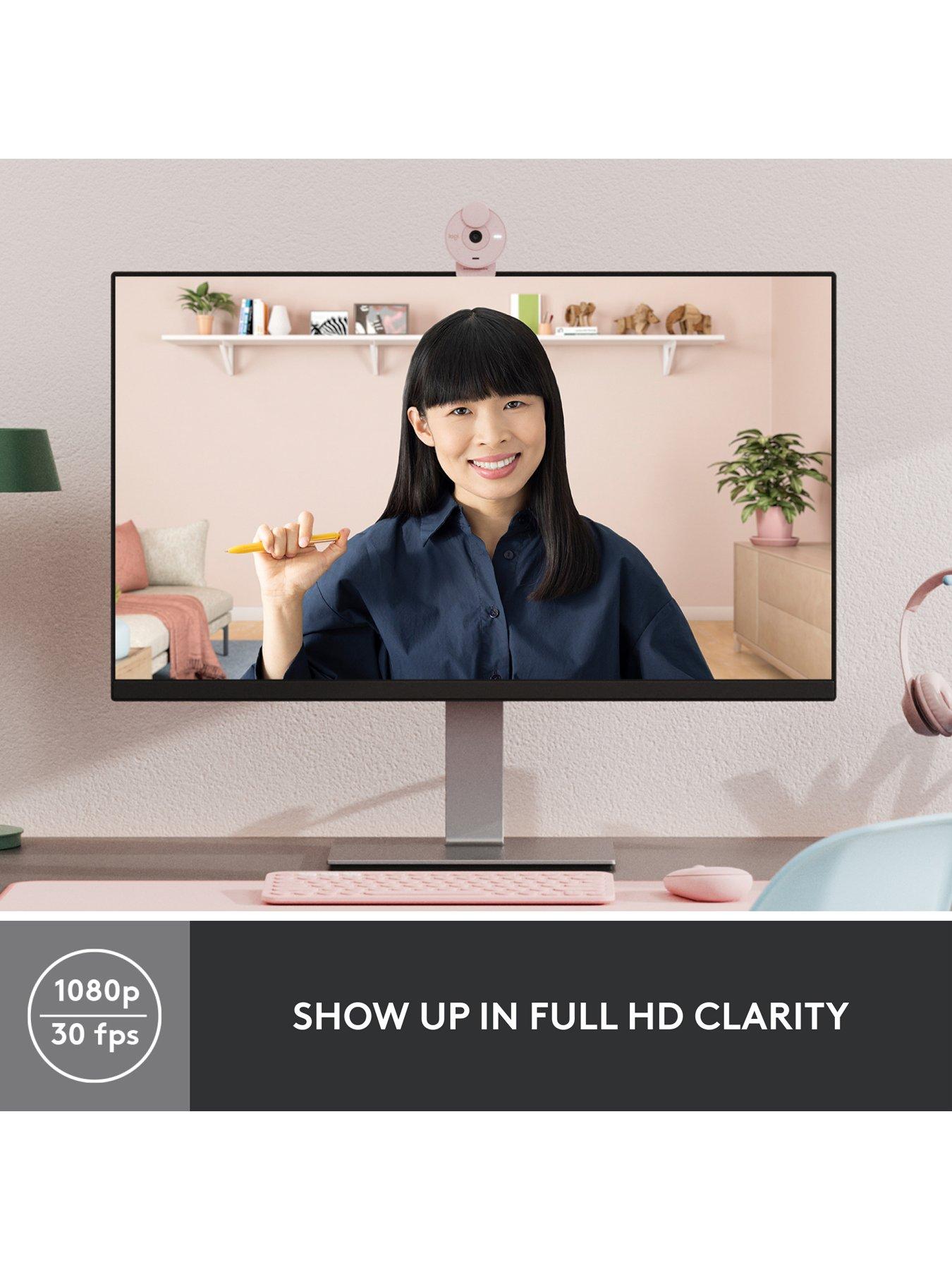  image of logitech-brio-300-full-hd-webcam-rose