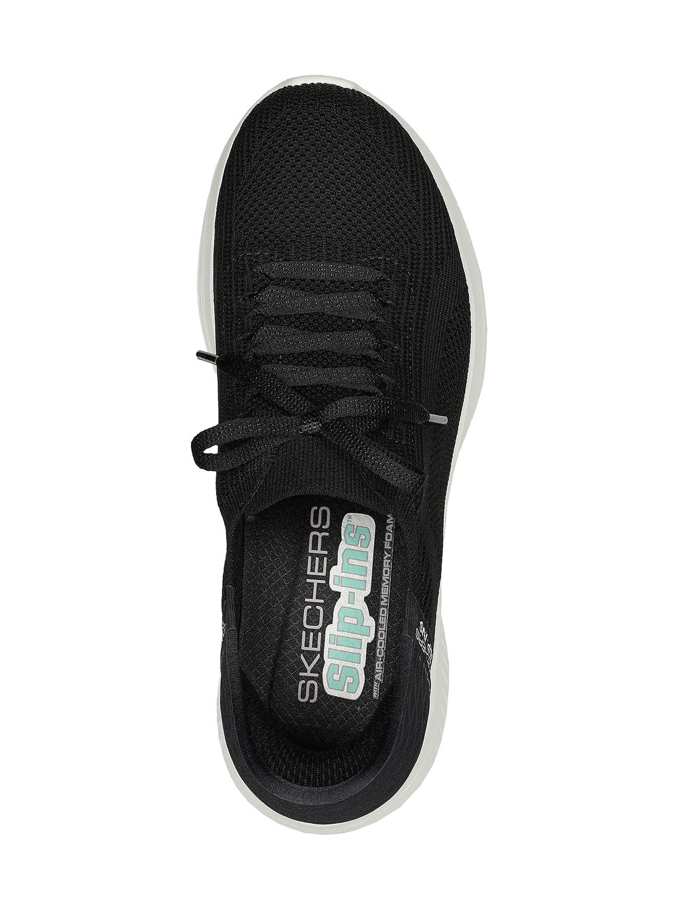 Skechers stretch outlet knit black