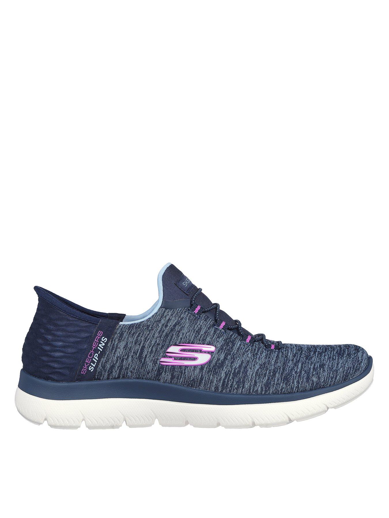 Skechers summits mesh hot sale bungee lace trainers