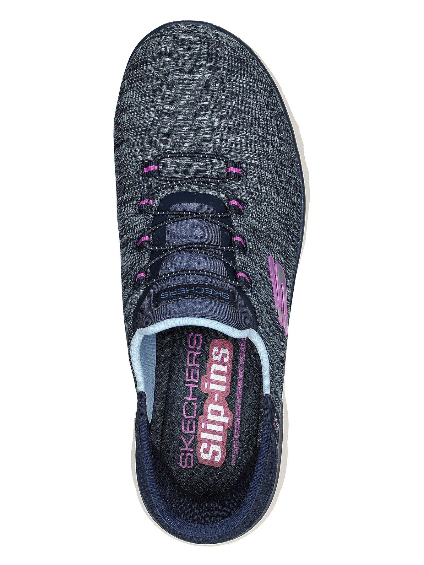 Skechers summits mesh sale bungee lace trainers