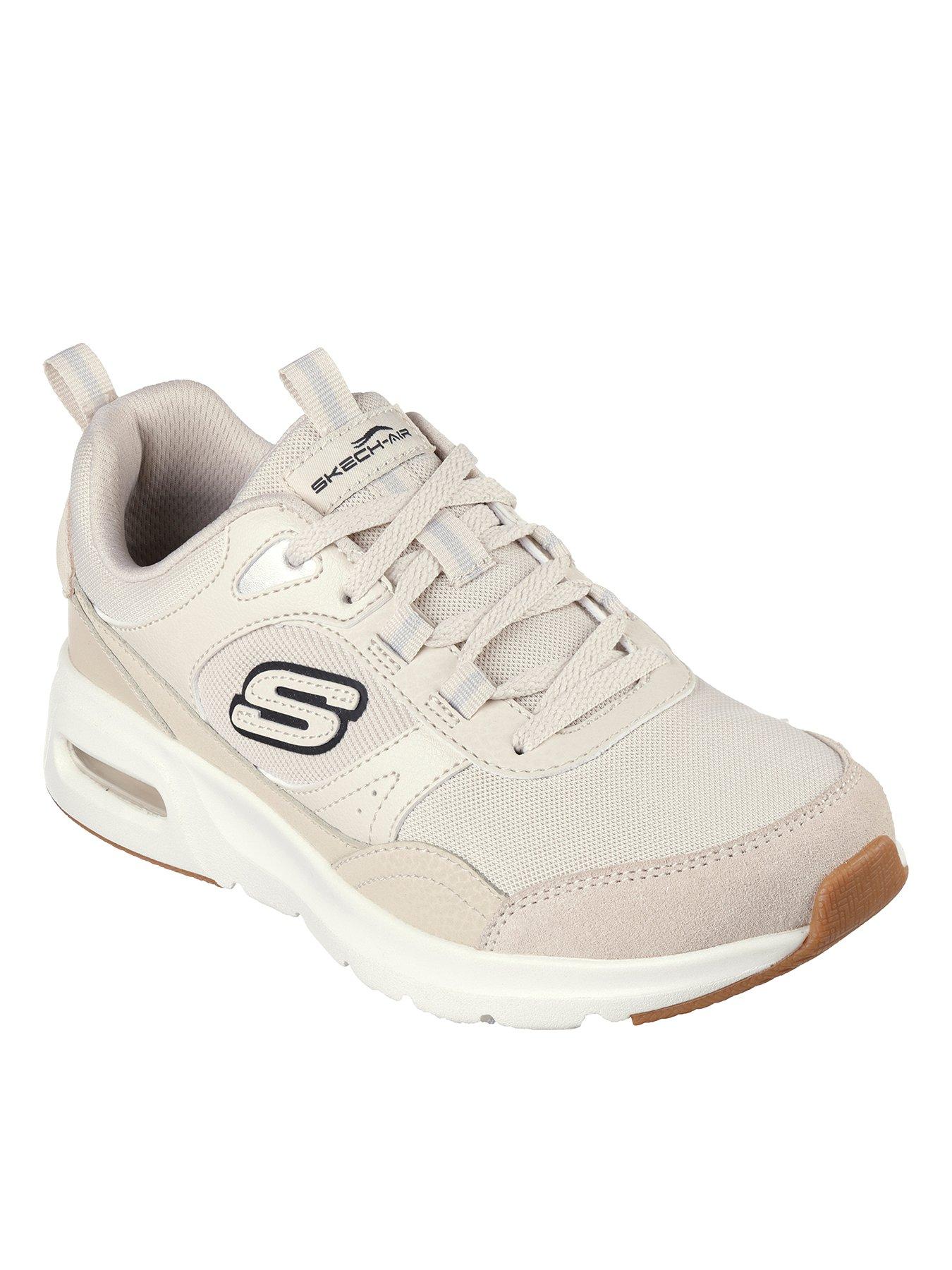 Skechers lace shop up hombre beige