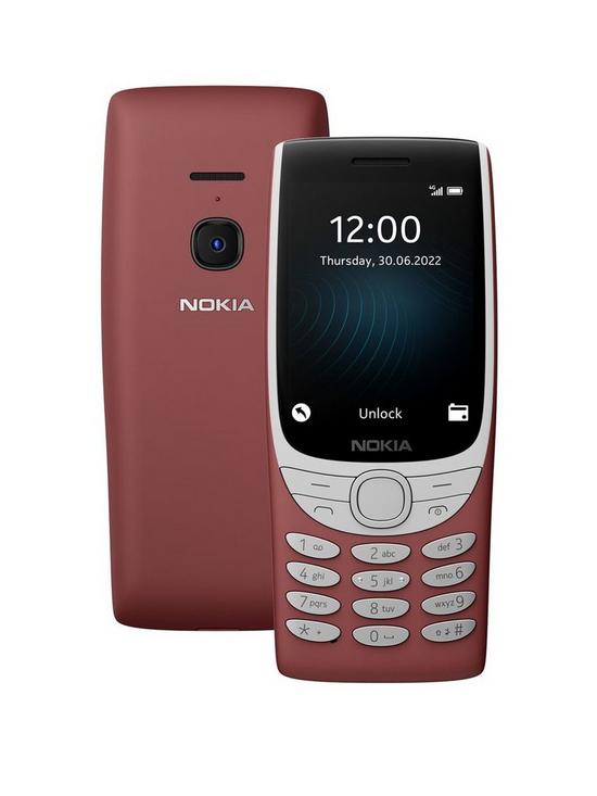 front image of nokia-8210-4g-dsim-red