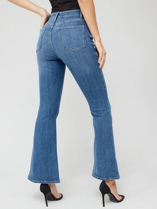 stillFront image of v-by-very-cali-relaxed-flare-jean-mid-wash-blue