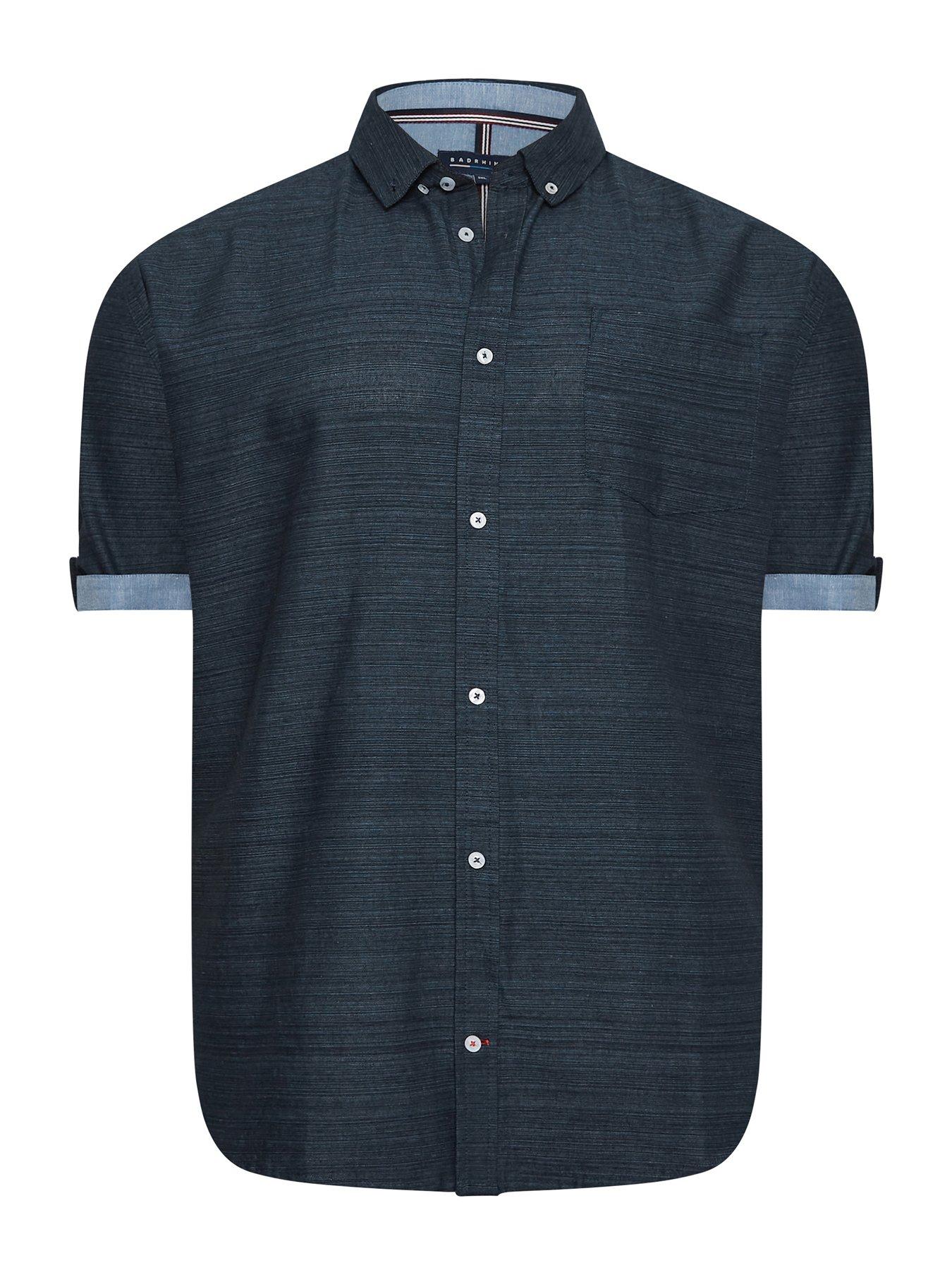  image of badrhino-slub-shirt-navy