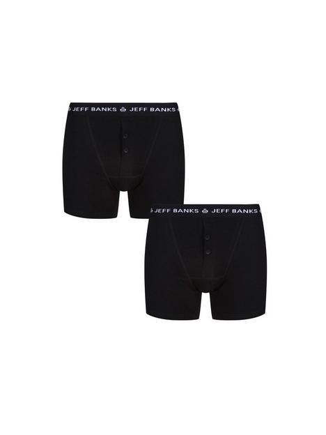 jeff-banks-classic-2-pack-of-button-fly-boxers-black