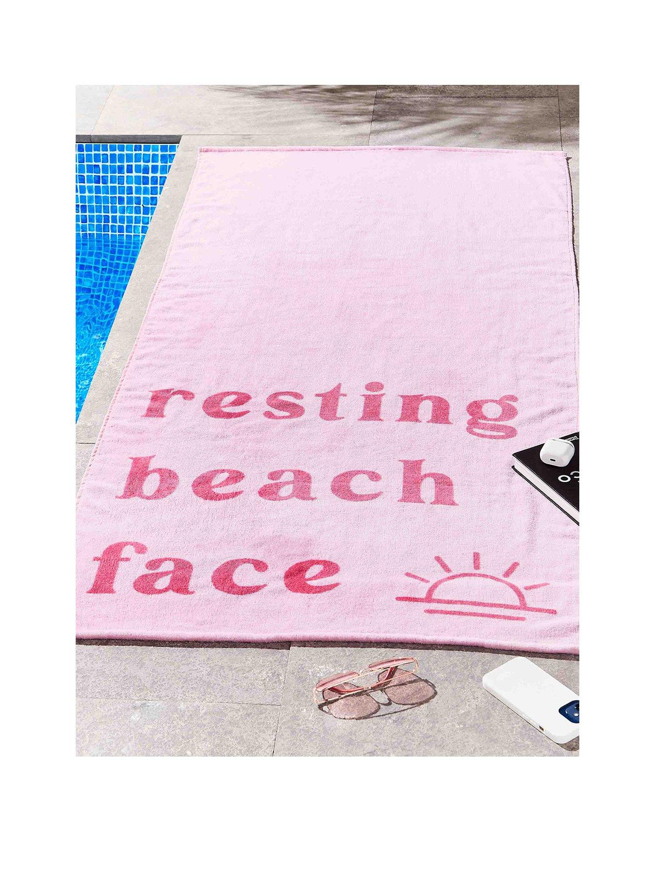 undefined Resting Beach Face Beach Towel