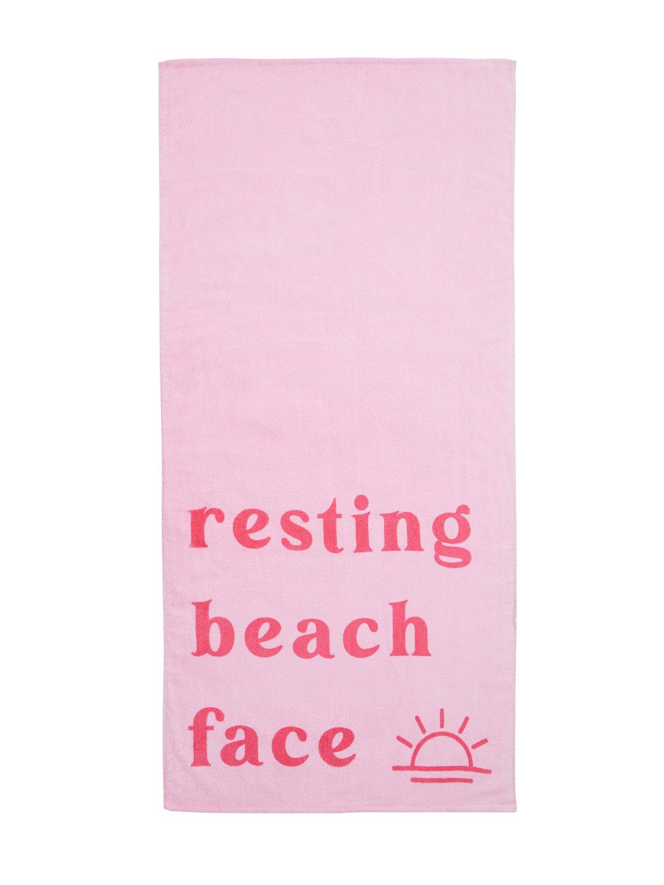 Sassy B Resting Beach Face Beach Towel