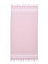  image of catherine-lansfield-hammam-beach-towel--pink