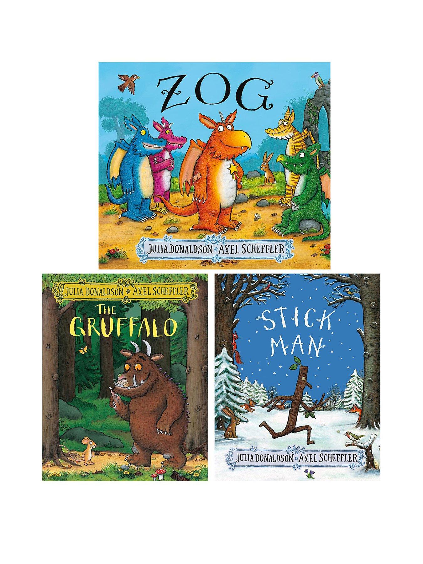Image 1 of 1 of Gruffalo Gruffalo, Zog and Stick Man Books by Julia Donaldson