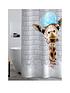  image of catherine-lansfield-bubble-bath-giraffe-shower-curtain