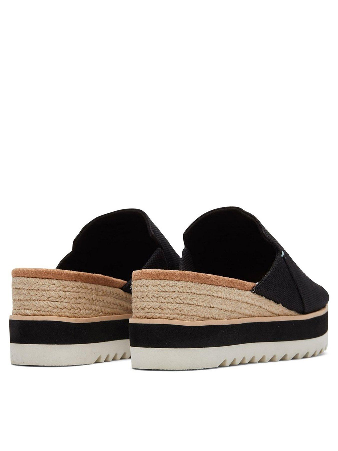 stillFront image of toms-diana-canvas-mule-black