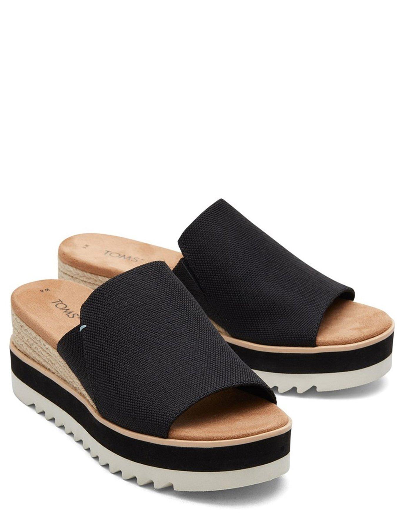  image of toms-diana-canvas-mule-black