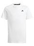  image of adidas-sportswear-essentials-junior-unisex-small-logo-tee-whiteblack