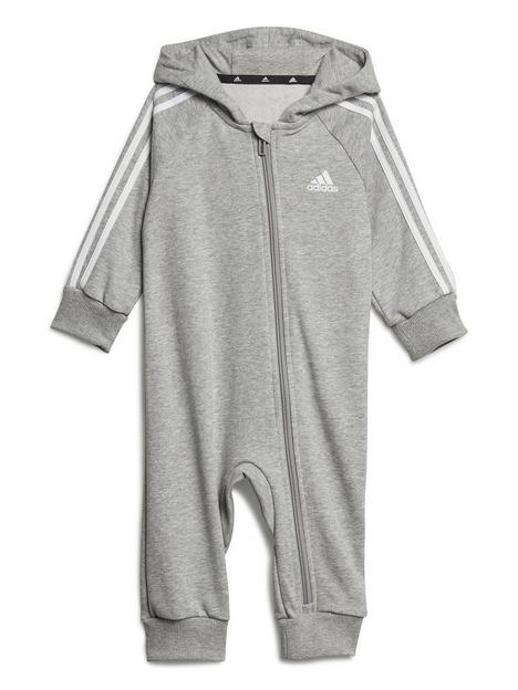 adidas-sportswear-infant-3-stripe-all-in-one-grey