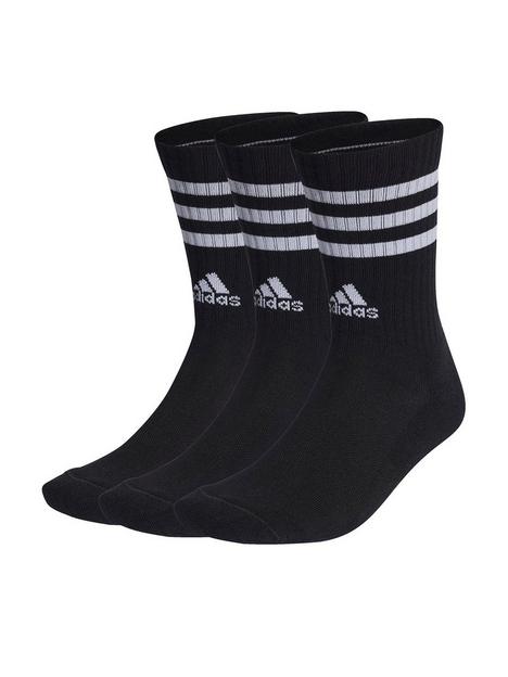 adidas-essentials-3-stripe-3-pack-crew-socks-black
