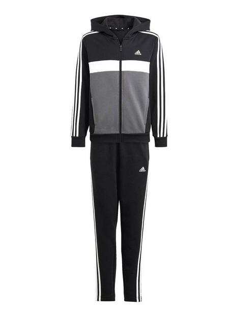 adidas-sportswear-junior-3-stripe-tiberio-tracksuit-black