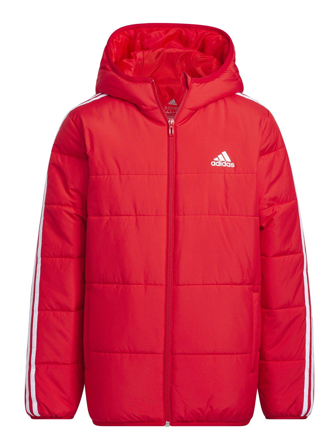 Red adidas clearance youth jacket