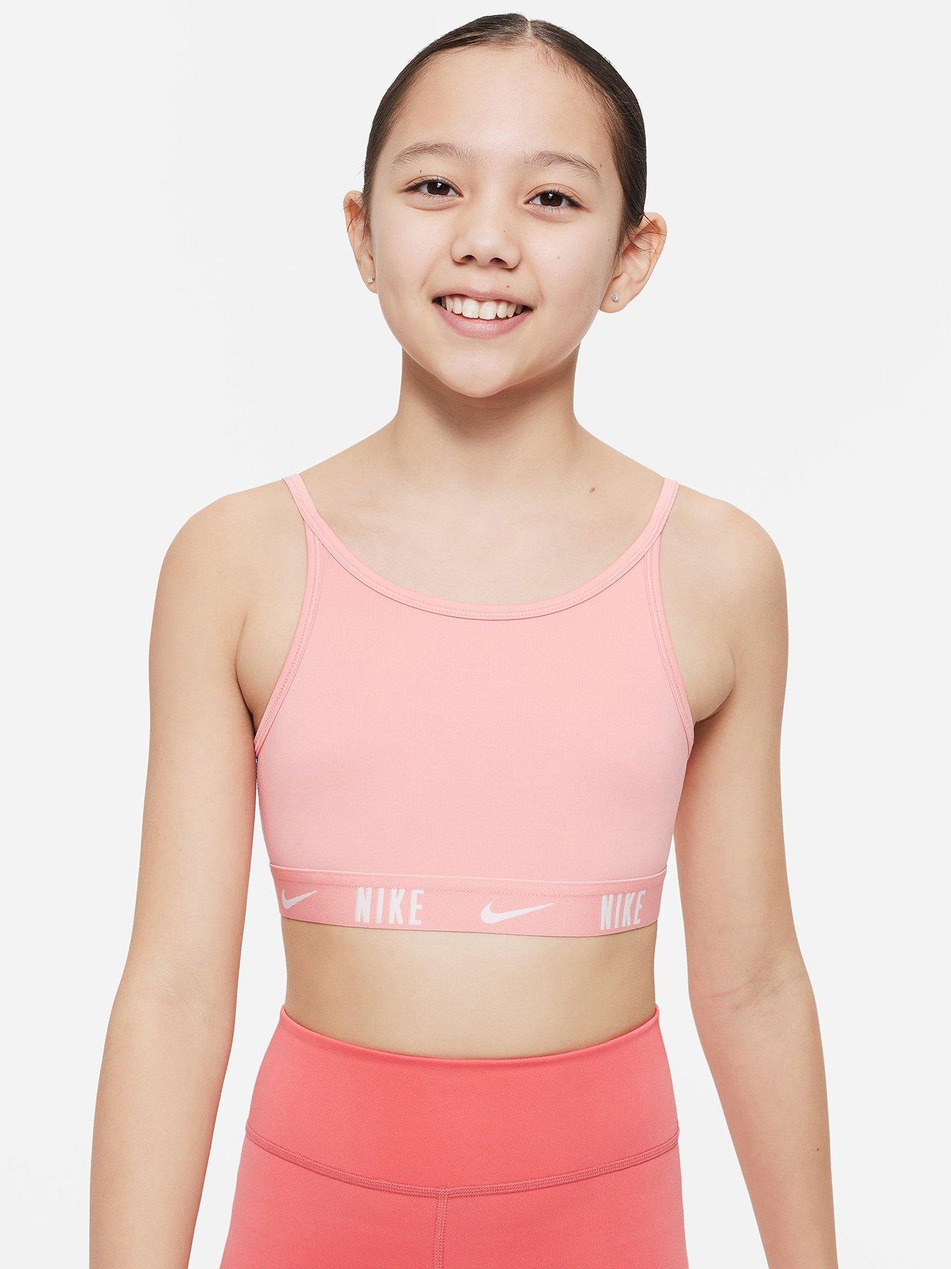 Nike Junior Girls Swoosh Sports Bra - Green