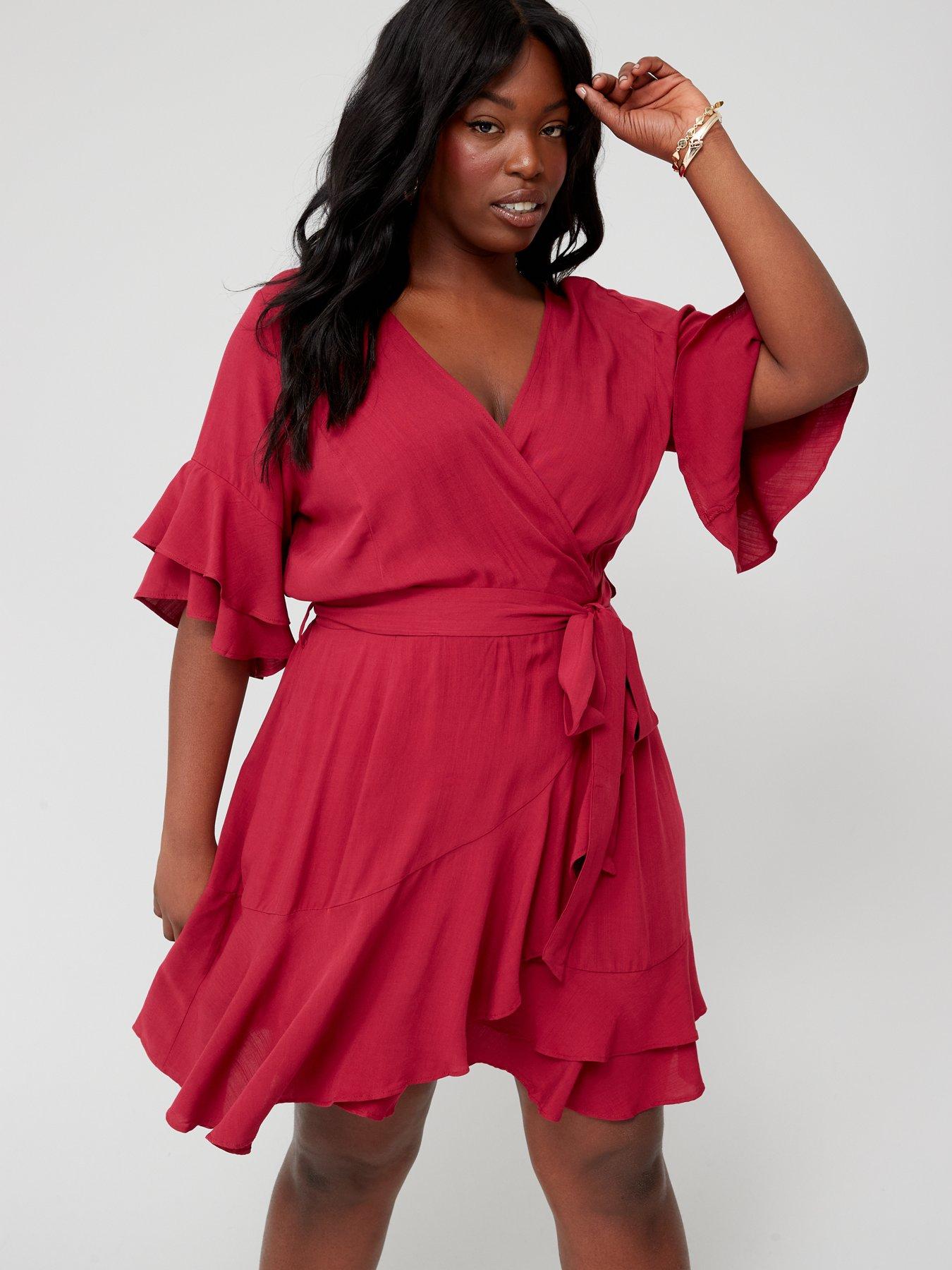  image of city-chic-fiesta-fun-dress-red
