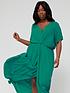 image of city-chic-knot-front-maxi-dress-green