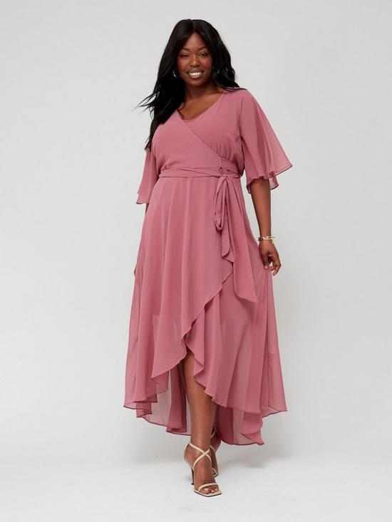 front image of city-chic-enthral-me-maxi-dress-pink