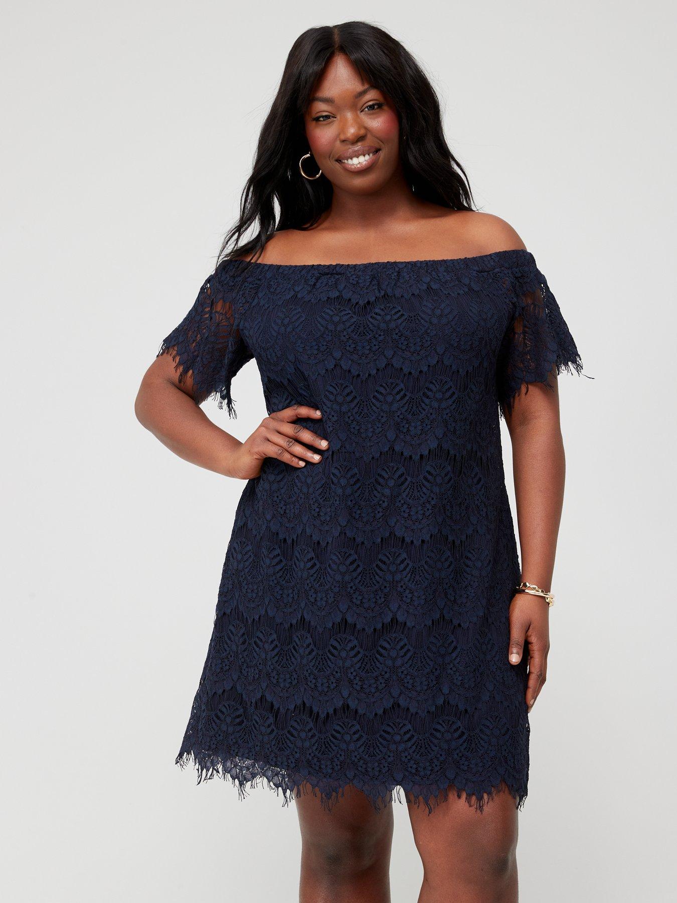 City chic off the shoulder store lace dress