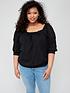  image of city-chic-enchanted-embroidered-top-black