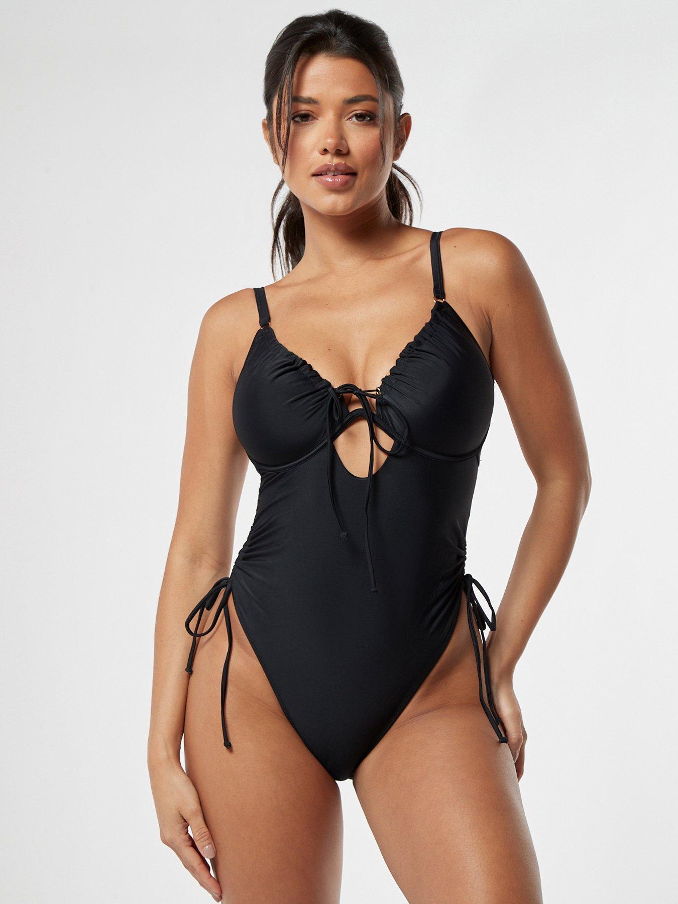 Black eyelet swimsuit on sale