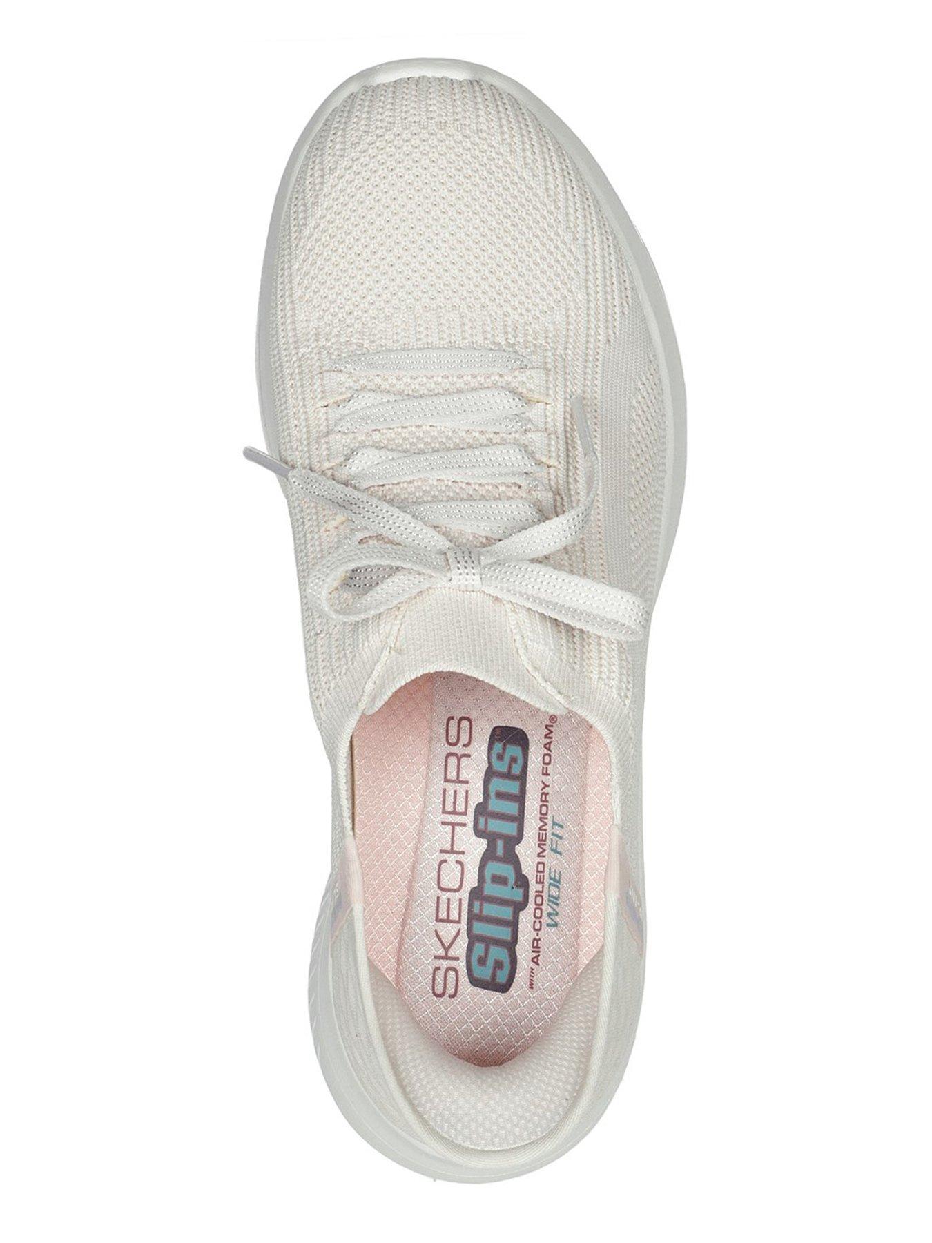 Skechers stretch knit hot sale bungee slip on