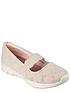  image of skechers-open-crochet-knit-mary-jane-natural