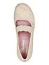  image of skechers-open-crochet-knit-mary-jane-natural