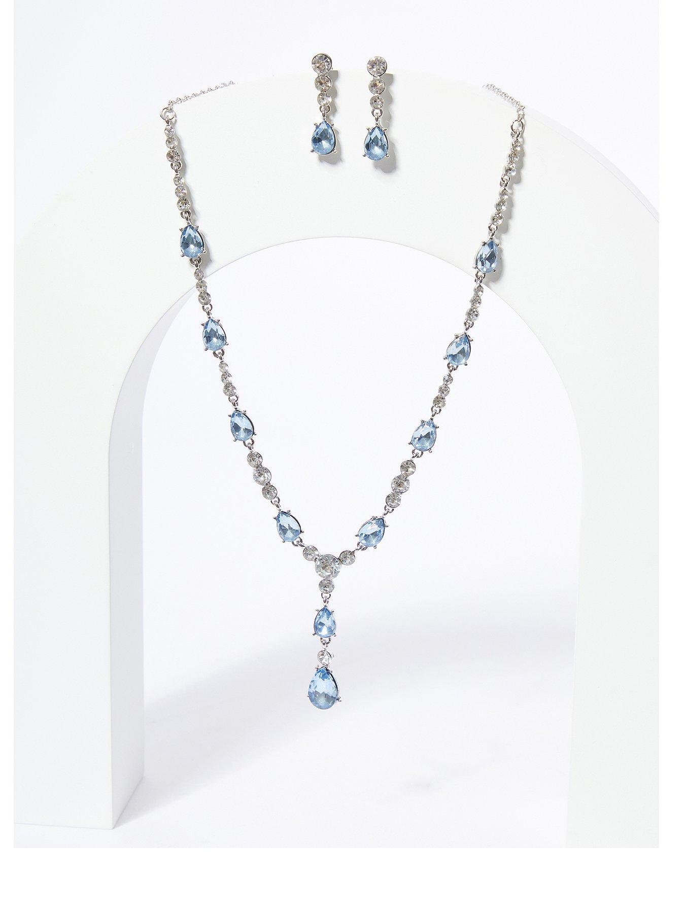 Quiz Jewel Teardrop Jewellery Set