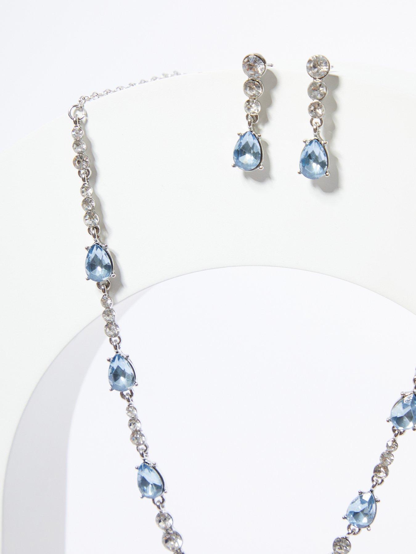 Quiz Jewel Teardrop Jewellery Set