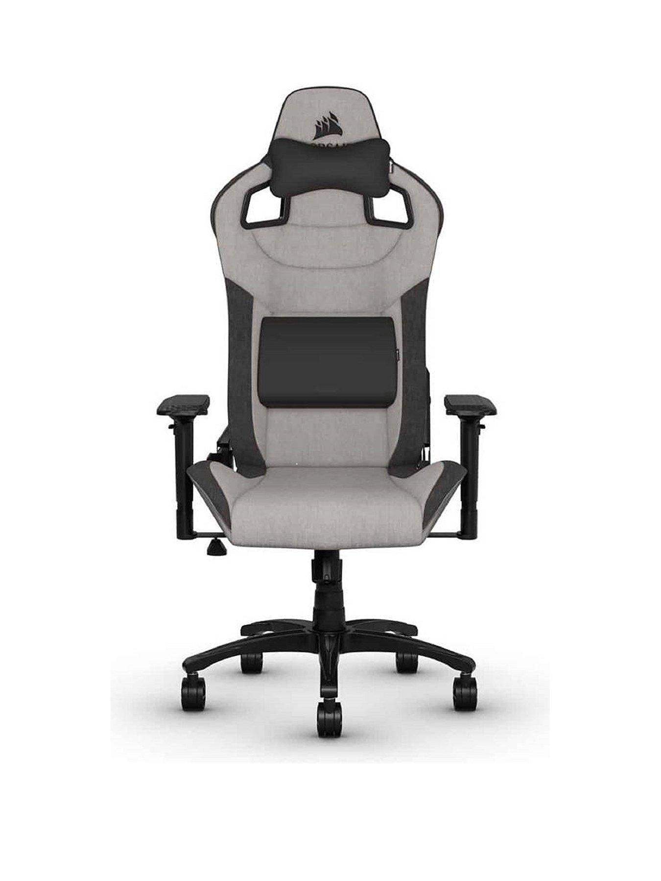 undefined T3 Rush 2023 Fabric Gaming Chair - Charcoal/Grey