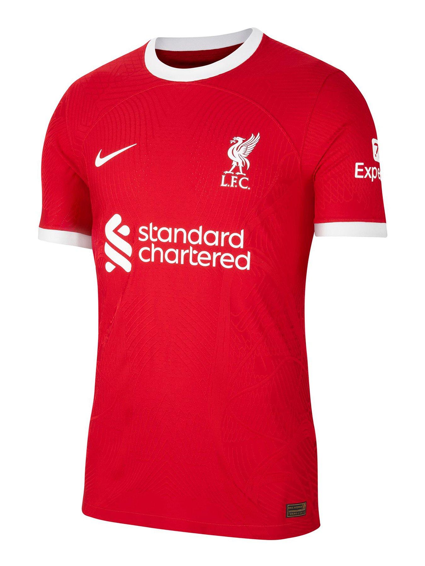 Mens Liverpool Home 23 24 Short Sleeved Vapor Shirt Red