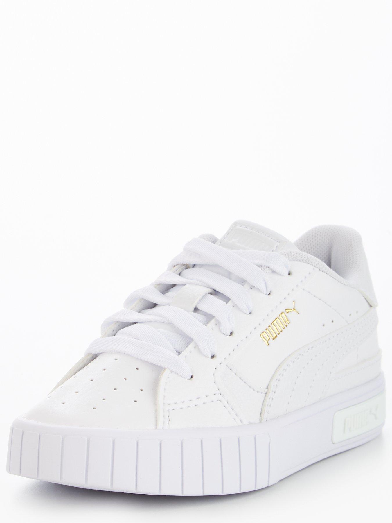 Childrens white best sale puma trainers