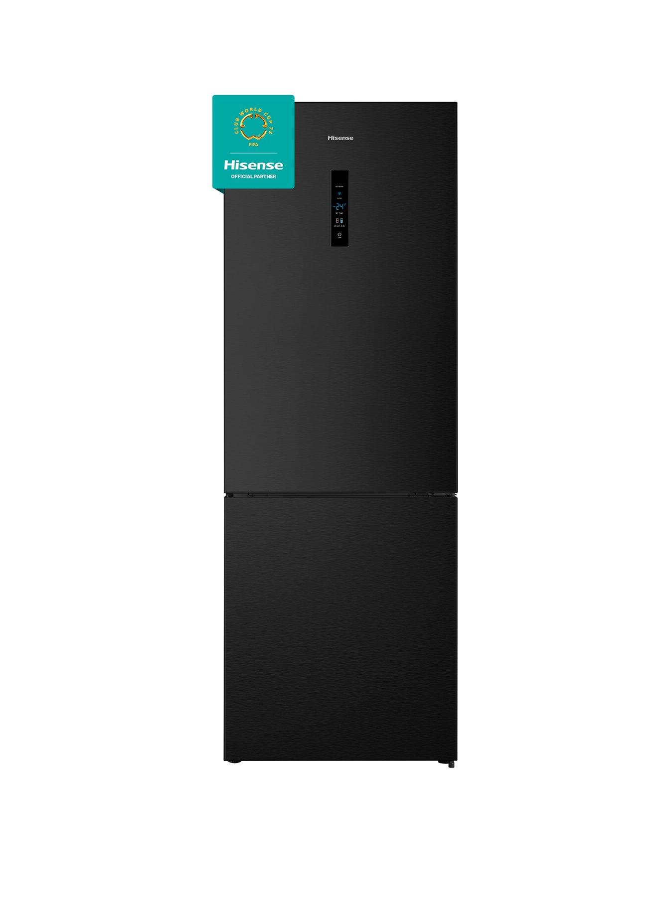 undefined RB645N4BFE 60/40 70.4cm Frost-Free Wide Fridge Freezer - Black / Stainless Steel