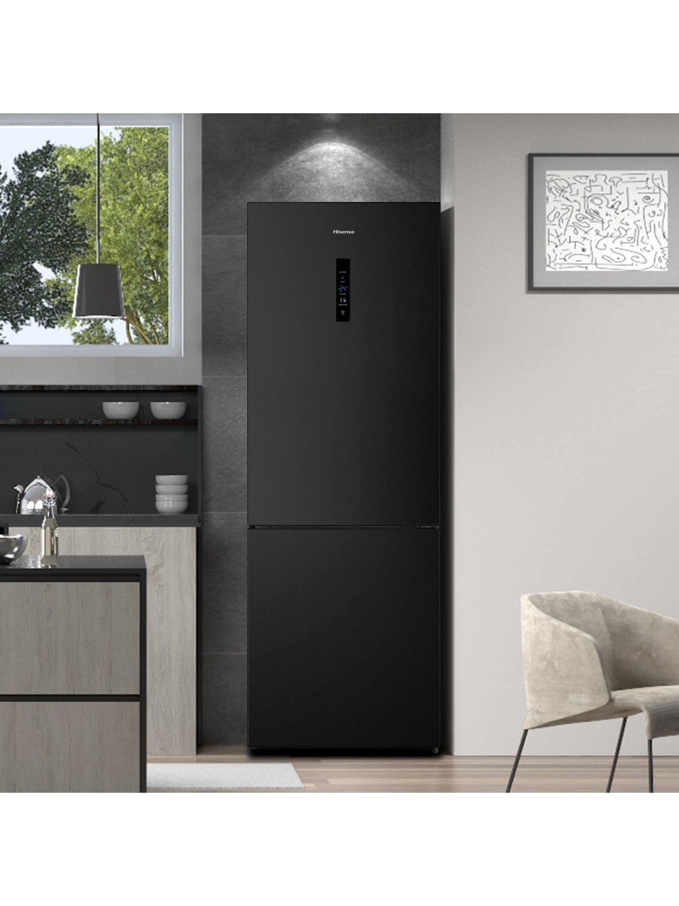  image of hisense-rb645n4bfe-6040nbsp704cm-frost-freenbspwidenbspfridge-freezer-black-stainless-steel