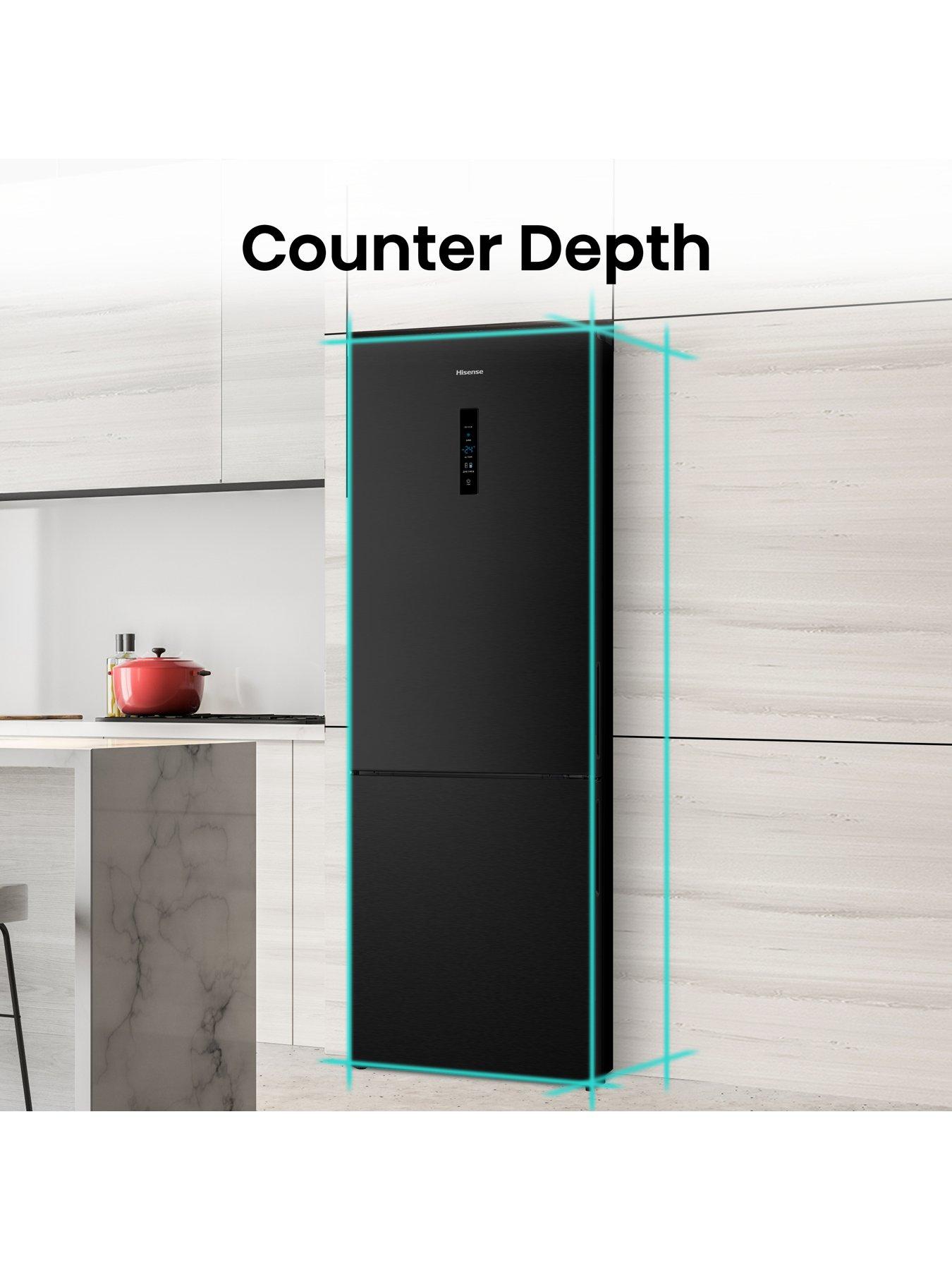  image of hisense-rb645n4bfe-6040nbsp704cm-frost-freenbspwidenbspfridge-freezer-black-stainless-steel