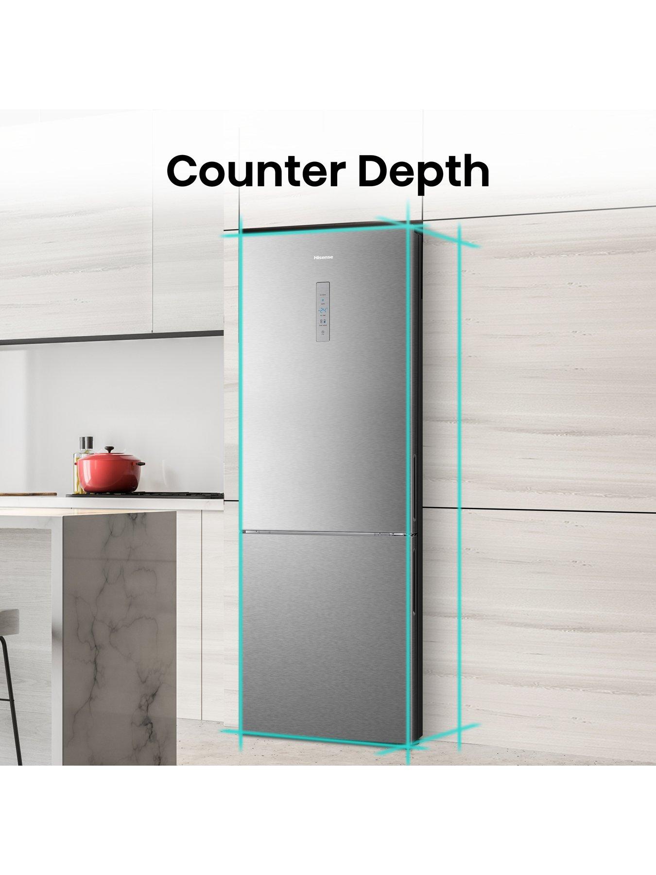  image of hisense-rb645n4bie-6040-704cm-widenbspfrost-free-fridge-freezer-stainless-steel