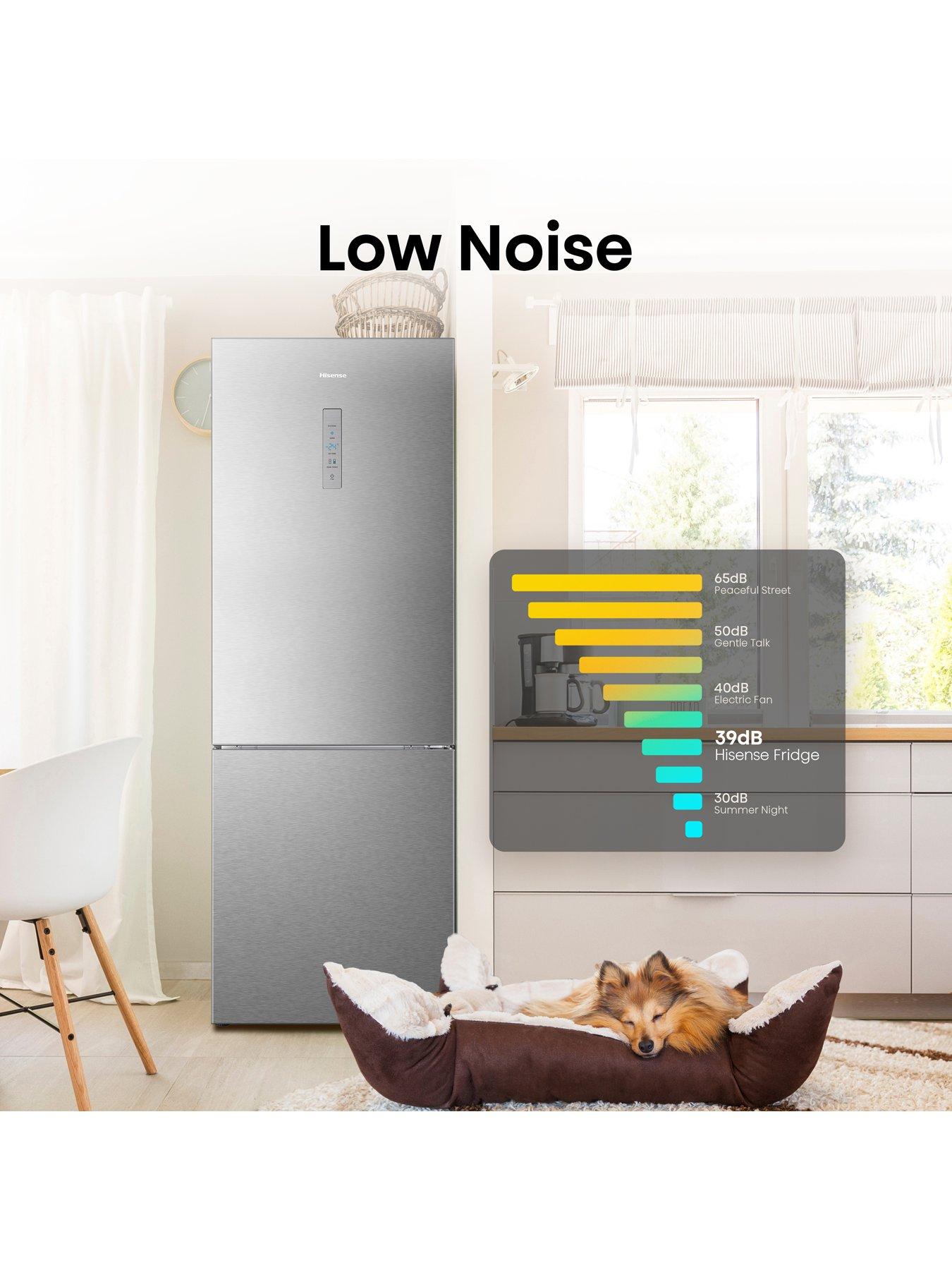  image of hisense-rb645n4bie-6040-704cm-widenbspfrost-free-fridge-freezer-stainless-steel