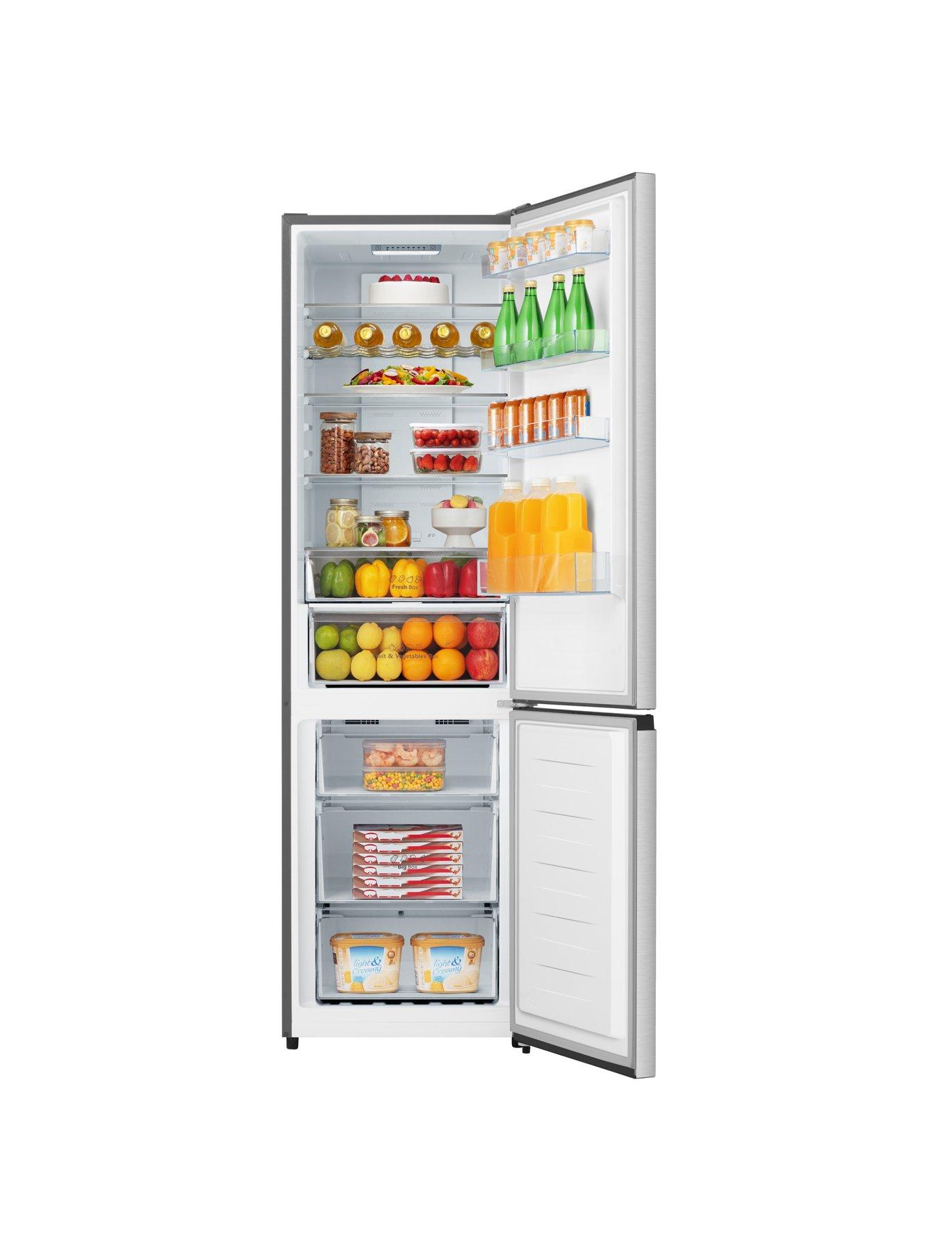 stillFront image of hisense-rb435n4bce-60cm-widenbsp7030-frost-free-fridge-freezer-stainless-steel